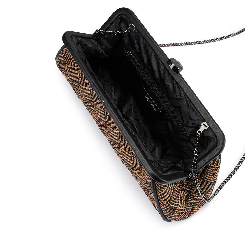 Lois Woven Frame Bag (Black)