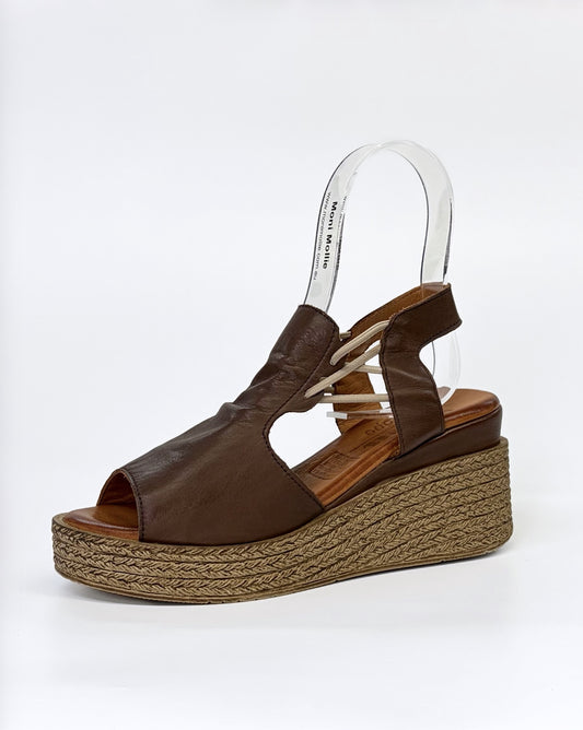 Sala Los Patios Women's Platform Wedge Sandal Praline | Gretel Lane | Womens Wedge Sandal