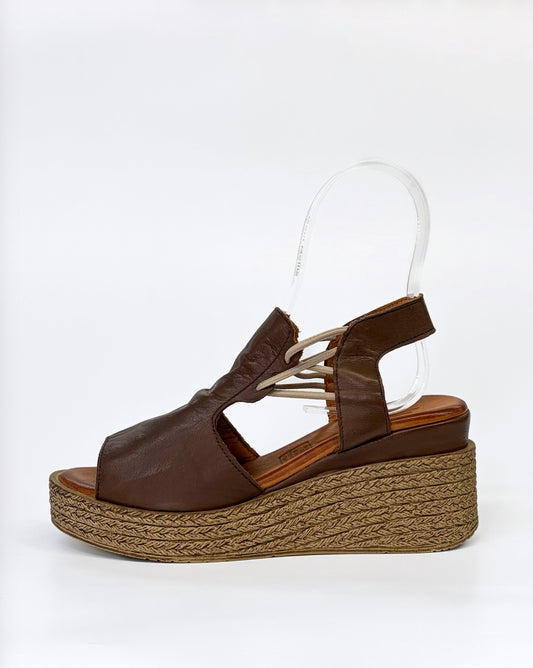 Sala Los Patios Women's Platform Wedge Sandal Praline | Gretel Lane | Womens Wedge Sandal 