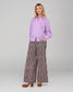 Boom Shankar Women's Purple Floral Print Luca Pant | Gretel Lane