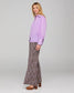 Boom Shankar Women's Purple Floral Print Luca Pant | Gretel Lane