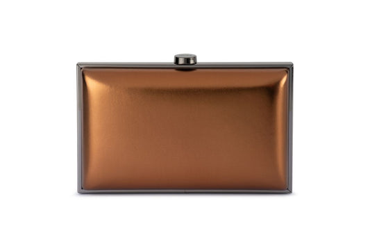 Lucy Metallic Clutch (Bronze)