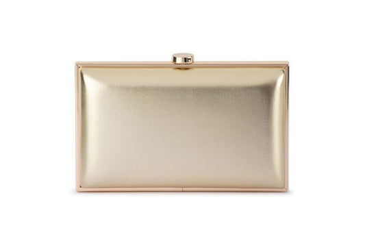 Lucy Metallic Clutch (Gold)