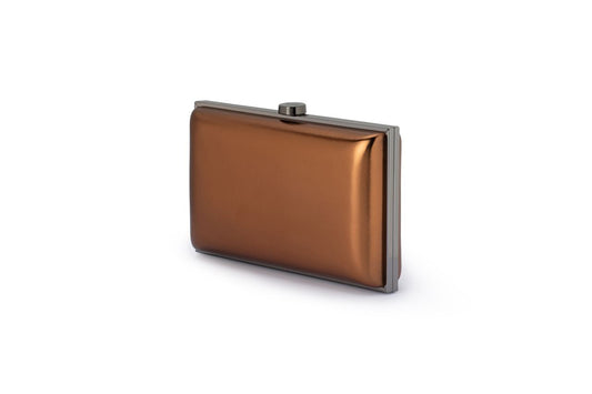 Lucy Metallic Clutch (Bronze)