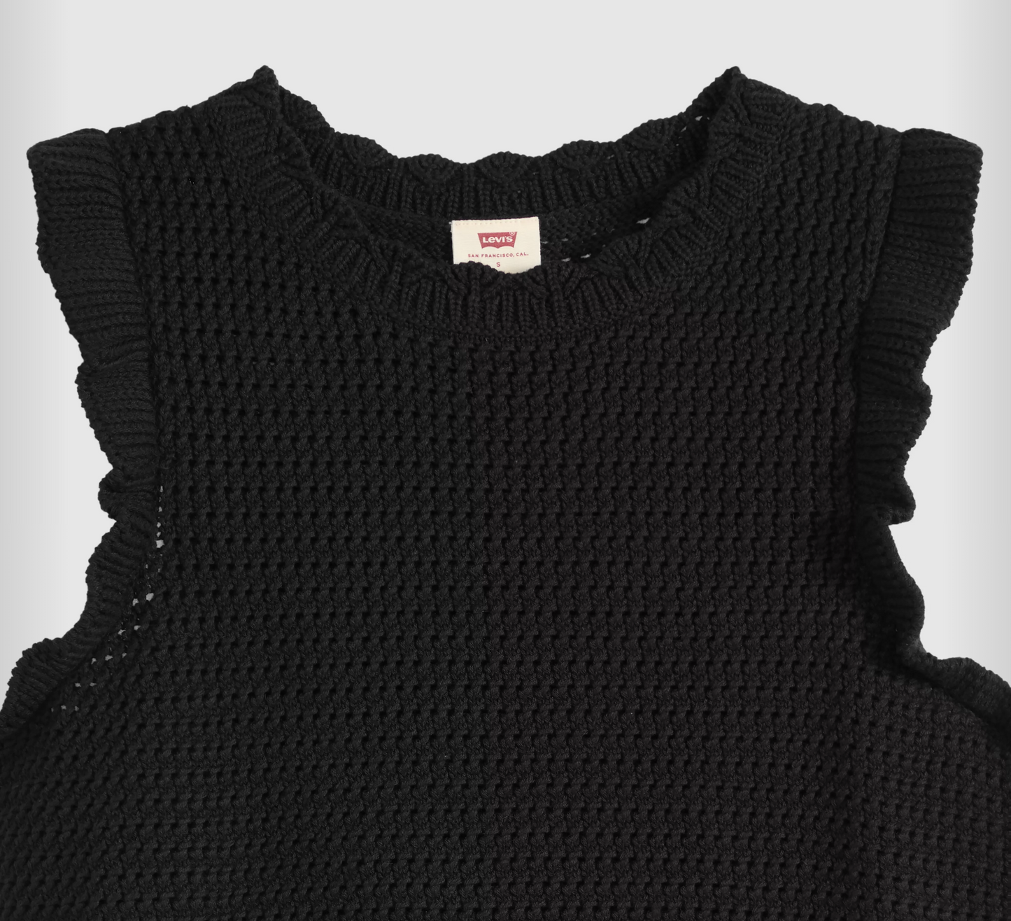 Levi Lulu Flutter Sleeve Sweater Tank Anthracite Night | Women's Clothing | Gretel Lane