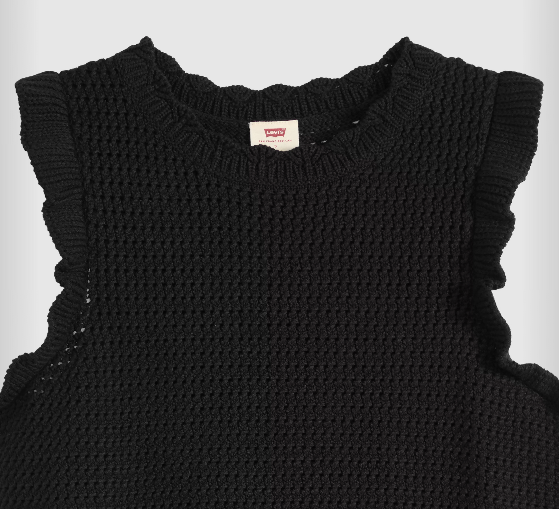 Levi Lulu Flutter Sleeve Sweater Tank Anthracite Night | Women's Clothing | Gretel Lane