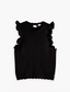 Levi Lulu Flutter Sleeve Sweater Tank Anthracite Night | Women's Clothing | Gretel Lane
