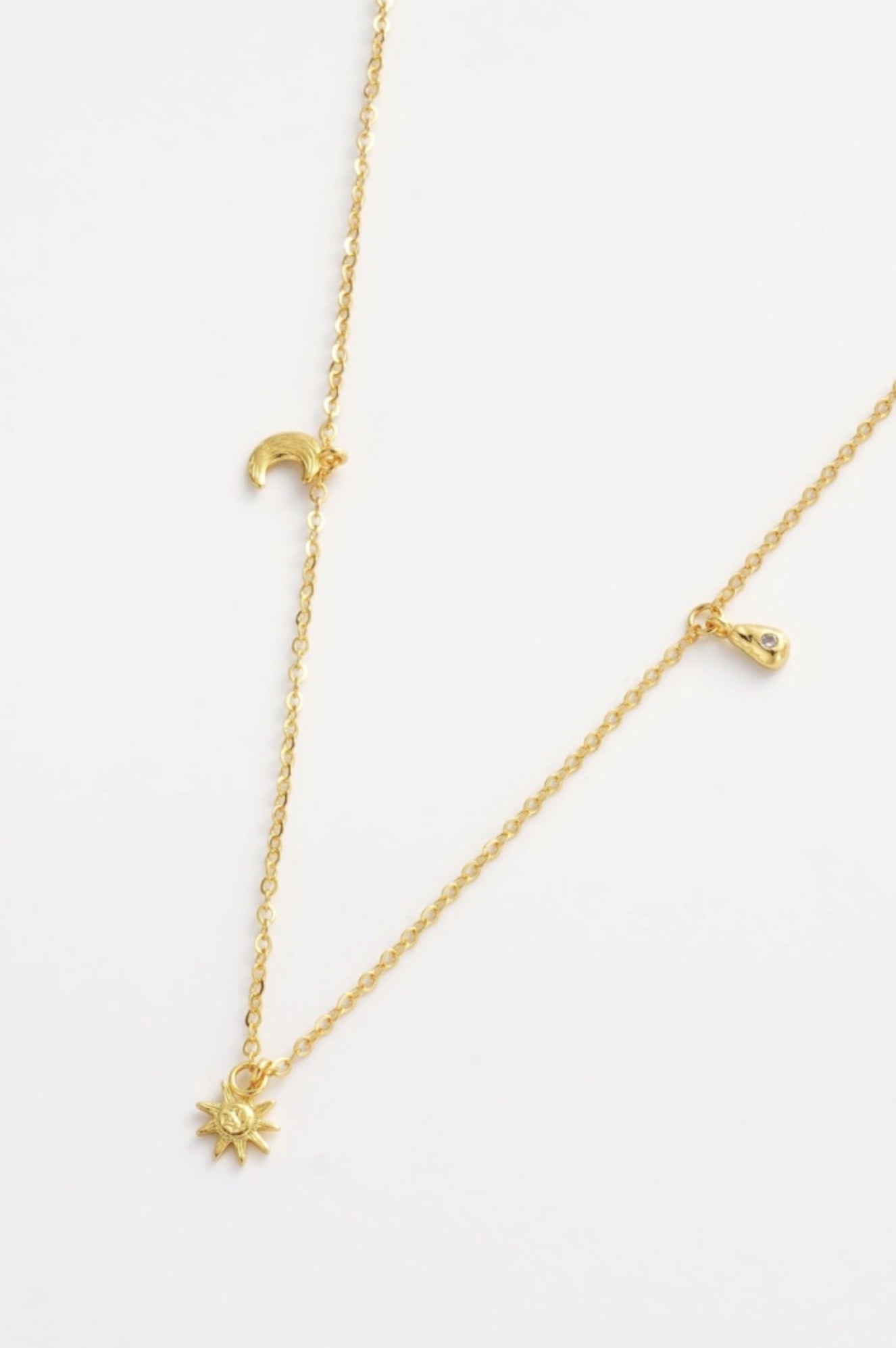 Luna Charm Necklace (Gold)