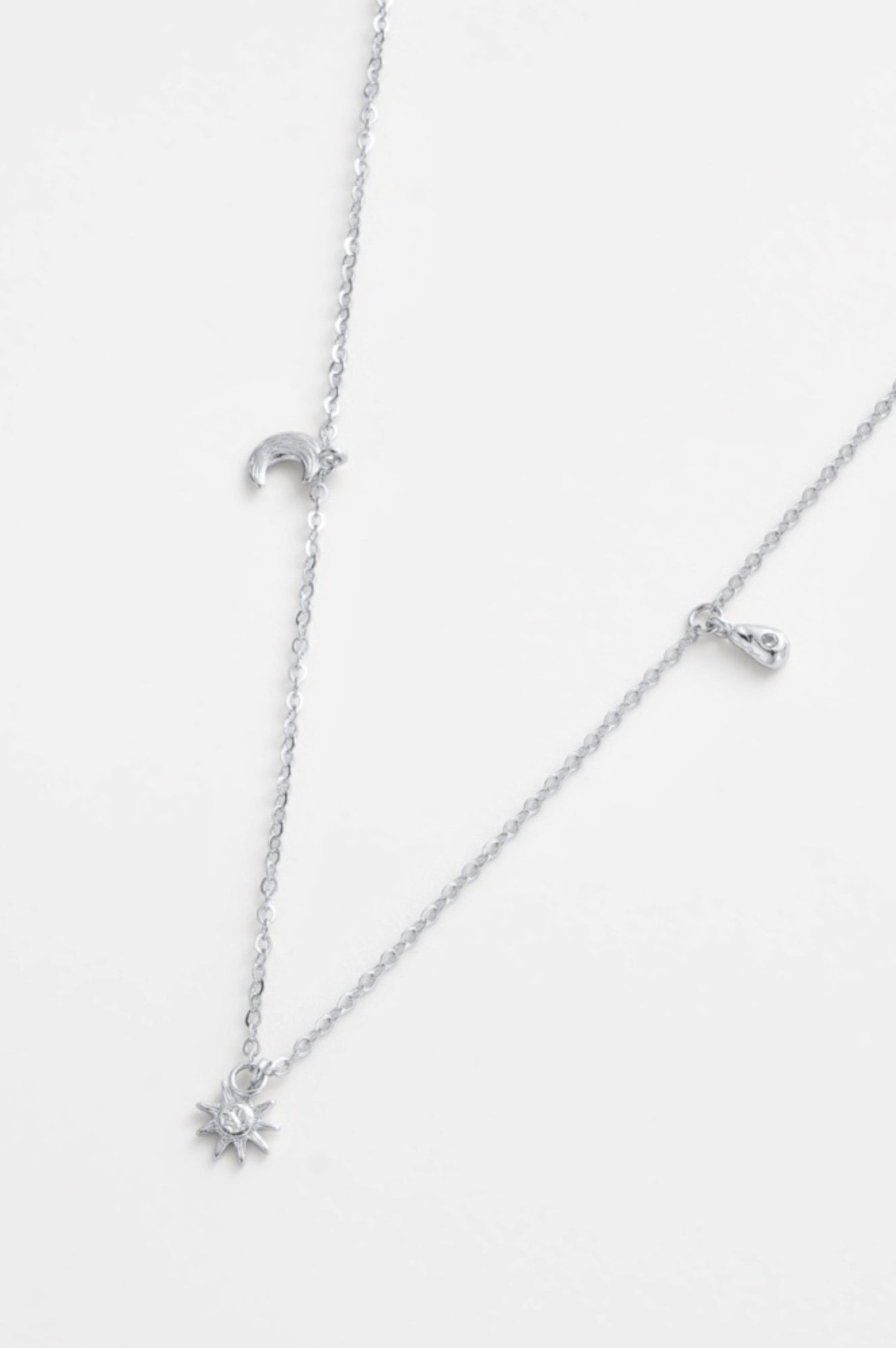 Luna Charm Necklace (Silver)
