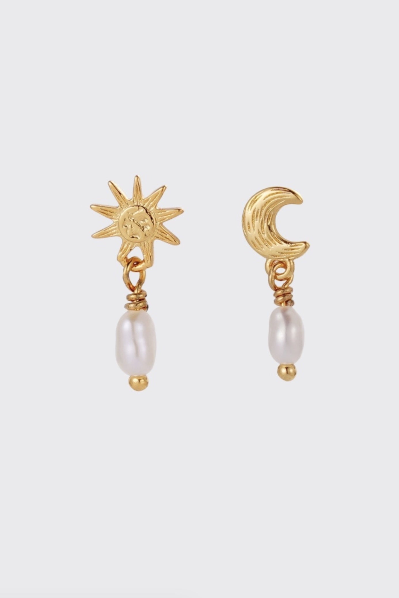 Zafino Luna Mismatched Pearl Drop Earring Gold | Women's Jewellery | Gretel Lane
