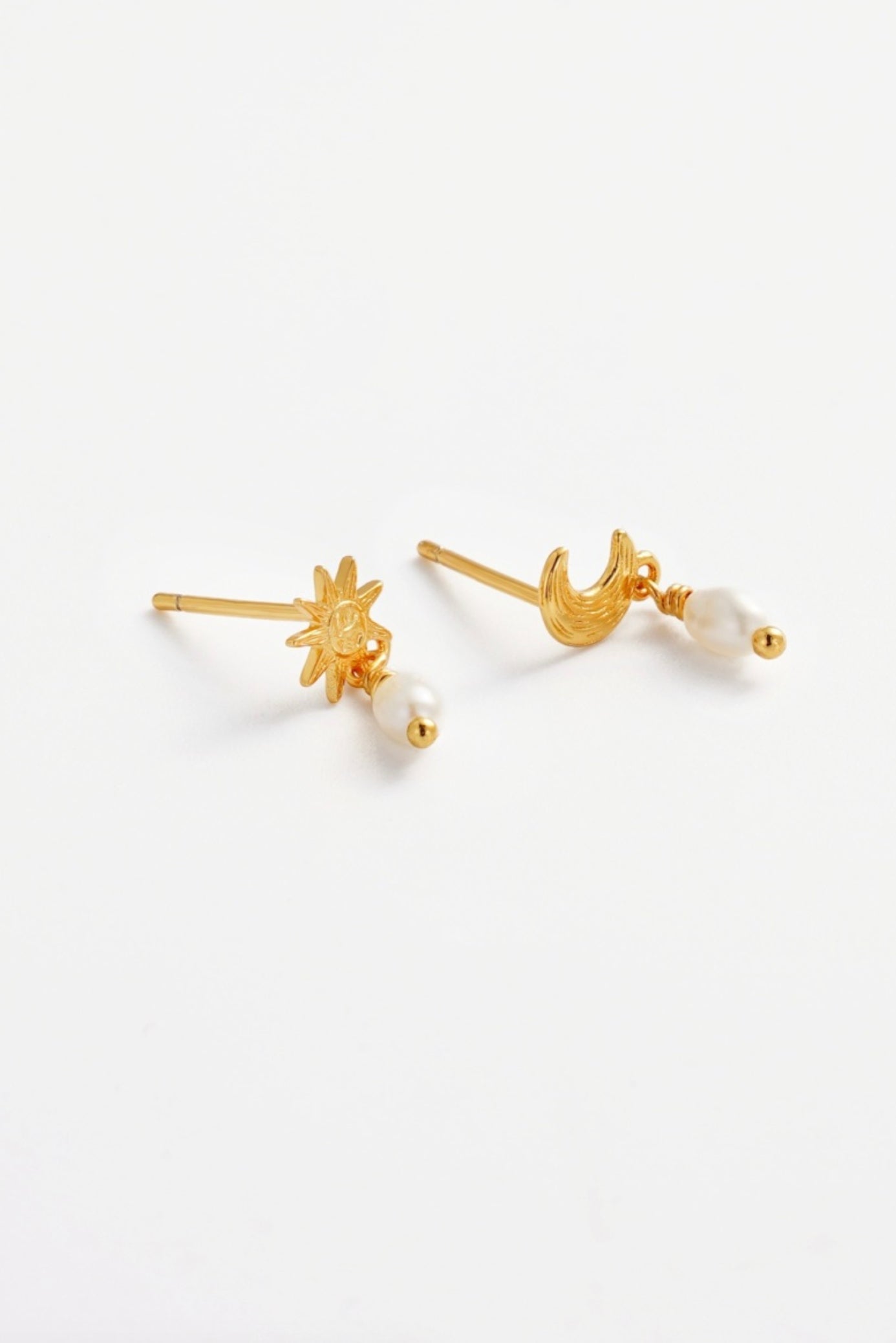 Zafino Luna Mismatched Pearl Drop Earring Gold | Women's Jewellery | Gretel Lane