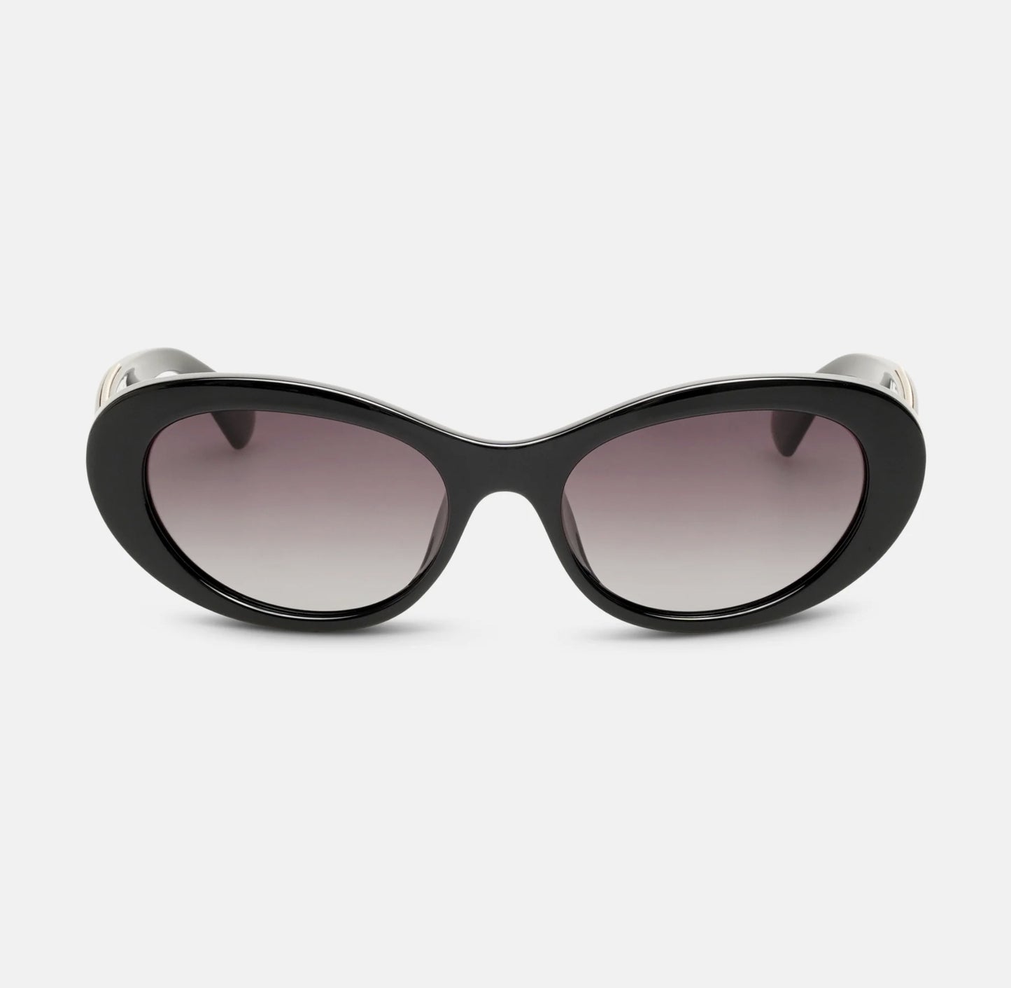 Locello Macey Women's Oval Polarised Sunglasses Black | Women's Sunglasses | Gretel Lane