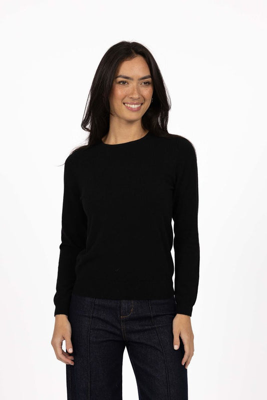 Humidity Women's Black Knit Mae Jumper | Gretel Lane