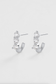 Zafino Mara Crystal Huggie Earrings Silver | Women's Jewellery | Gretel Lane