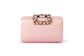 Margalit Crystal Lock Clutch (Blush)