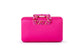 Margalit Crystal Lock Clutch (Fuchsia)