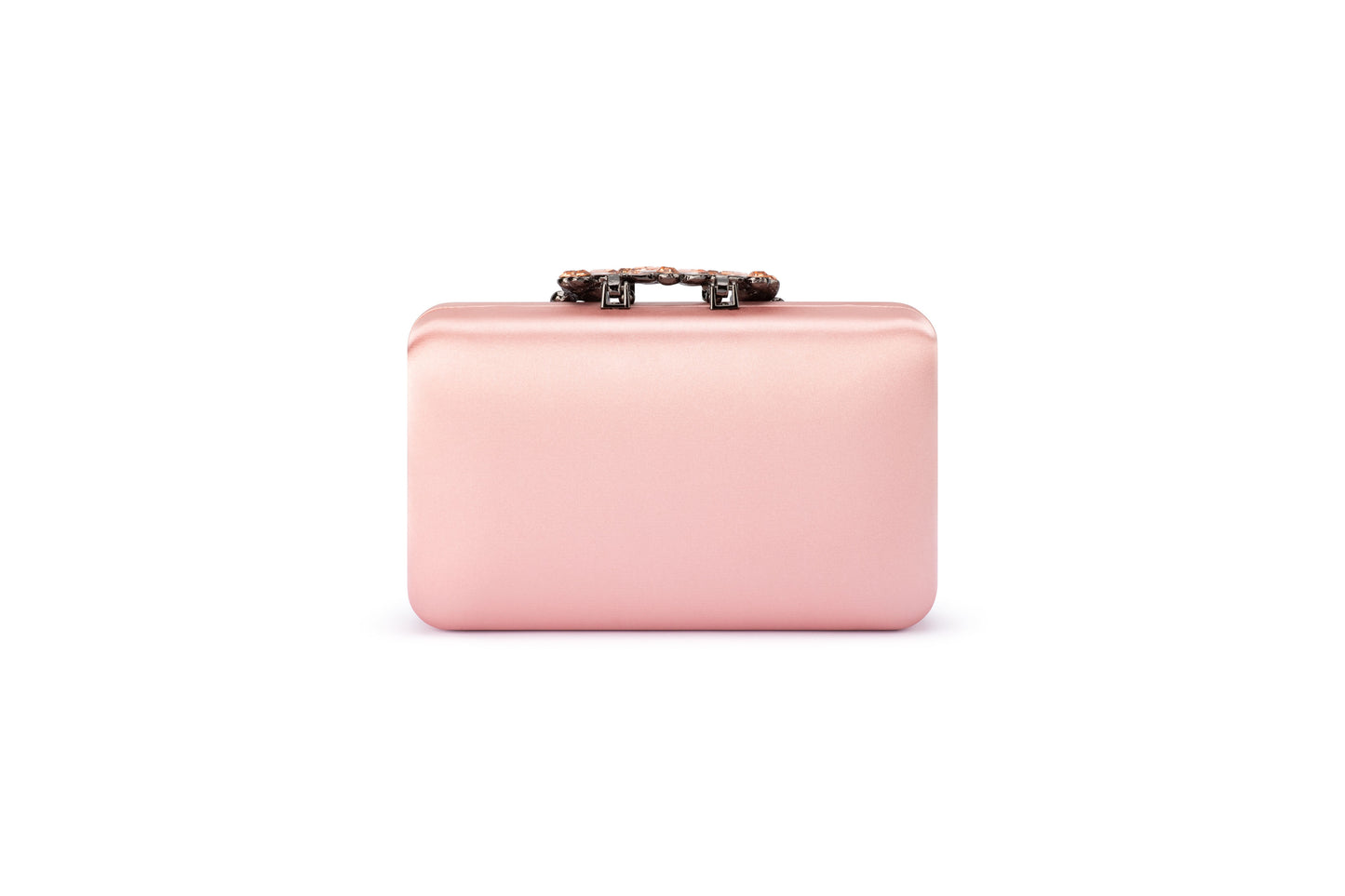 Margalit Crystal Lock Clutch (Blush)