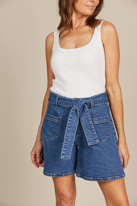 Margot Denim Short (Denim)