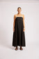 Eb & Ive Maris Splice Linen Tank Maxi Dress Black/Tusk | Women's Clothing | Gretel Lane