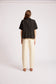 Eb & Ive Maris Linen Short Sleeve Shirt Black | Women's Clothing | Gretel Lane