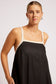 Eb & Ive Maris Splice Linen Tank Maxi Dress Black/Tusk | Women's Clothing | Gretel Lane