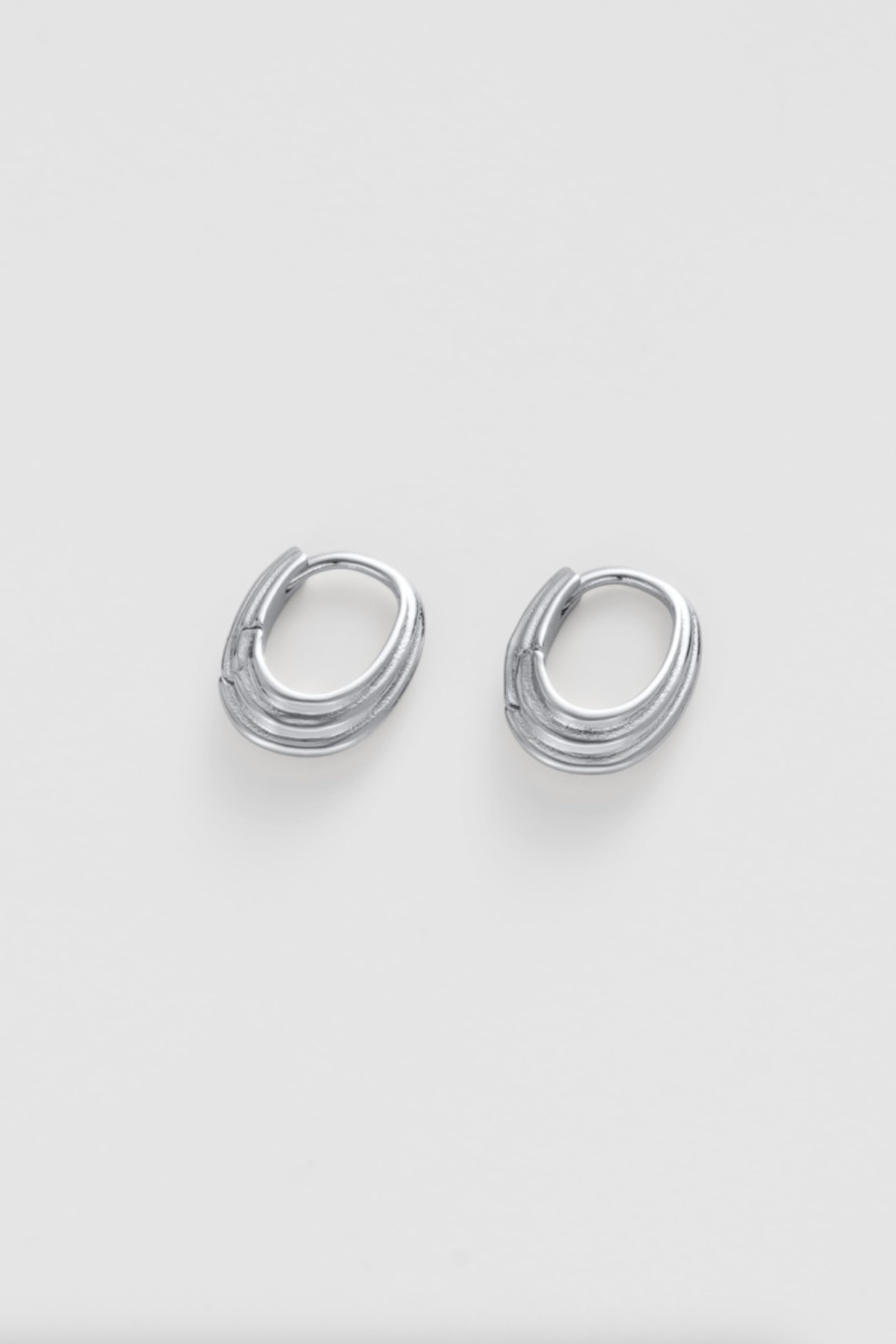 Zafino Marley Small Hoop Earrings Silver | Women's Silver Earrings | Gretel Lane