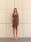 Marseille Halter Dress (Espresso)