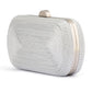 Martina Coiled Rope Clutch (Silver)