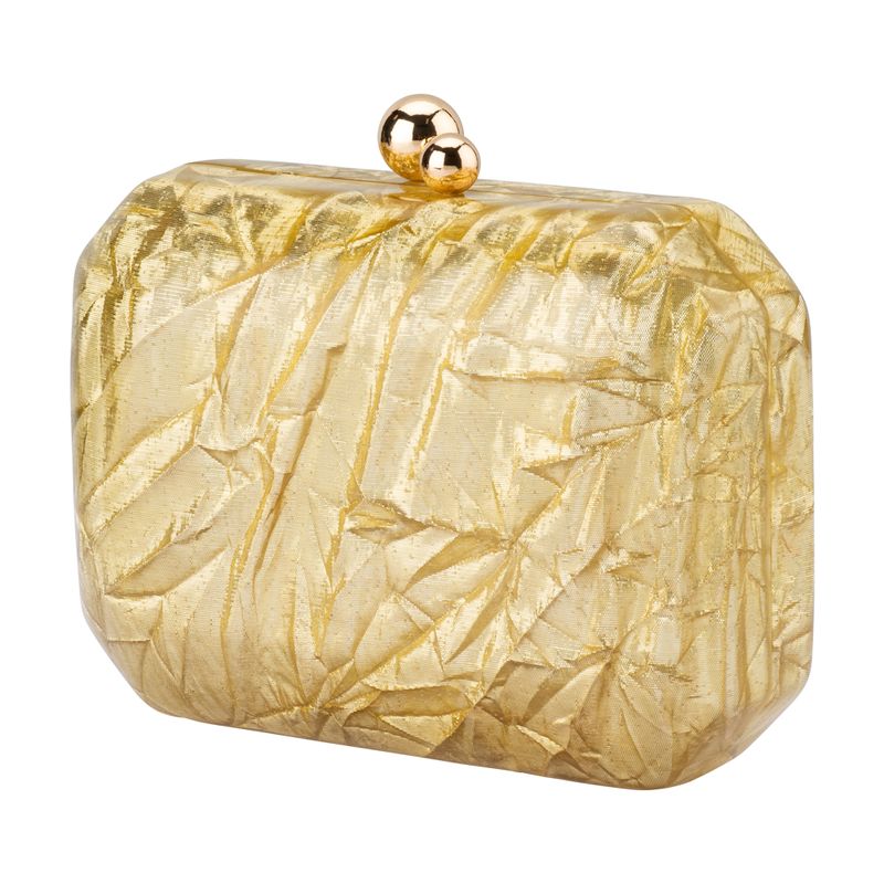 Mateo Metallic Clutch (Gold)