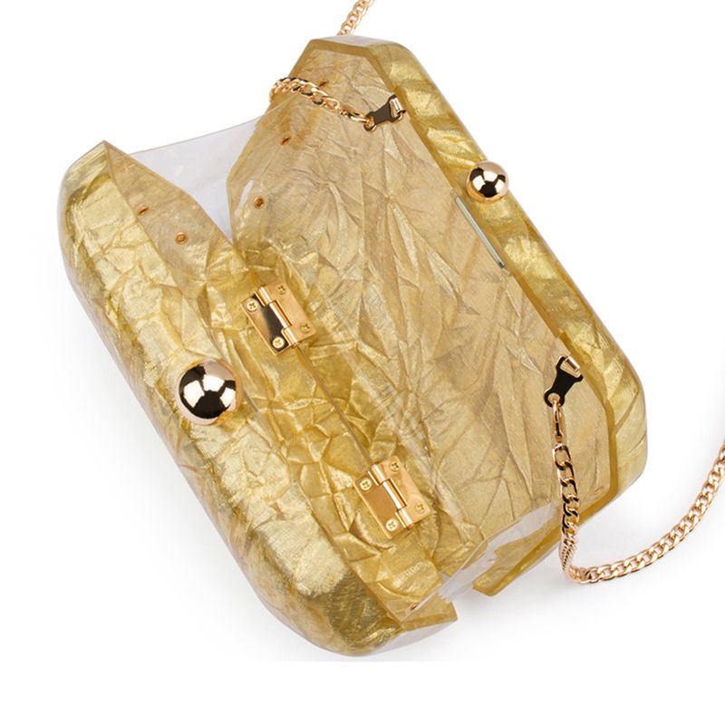Mateo Metallic Clutch (Gold)