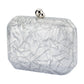 Mateo Metallic Clutch (Silver)