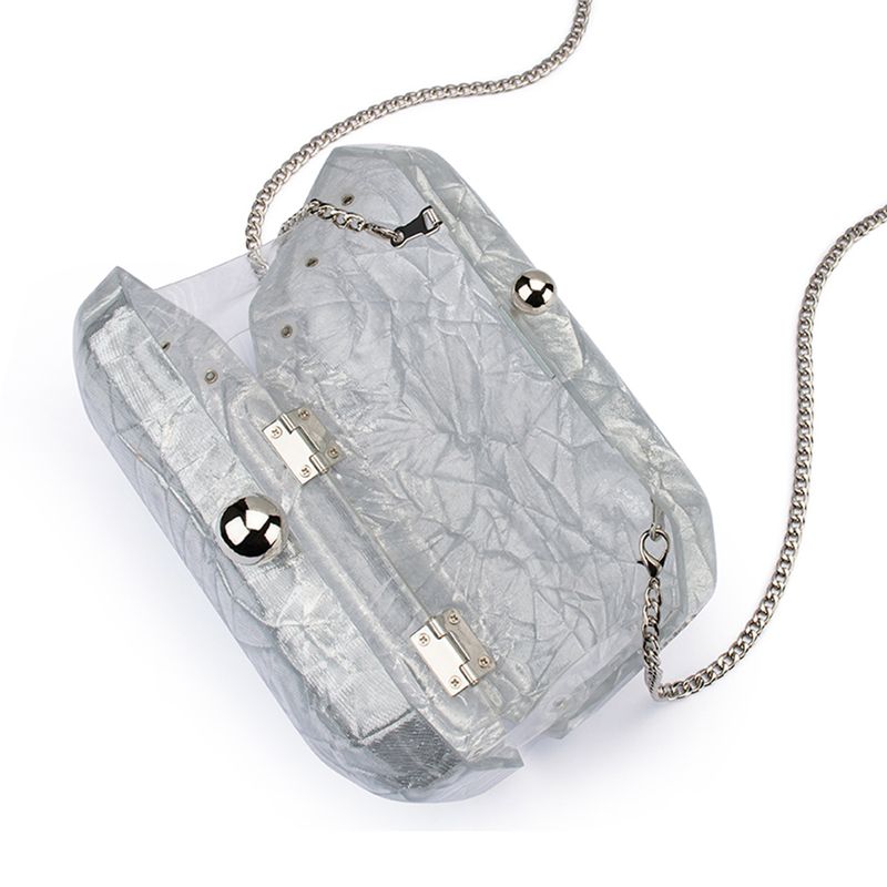 Mateo Metallic Clutch (Silver)