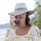 Maui Wide Brim Fedora (Mix Ivory/Khaki) - TM573