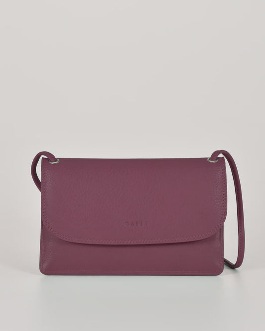 Gabee McKenzie Small Crossbody Wallet in Mulberry | Women's Wallets | Gretel Lane