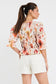 Melodic Shirred Body SS Top (Sunrise Meadow)