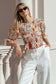 Melodic Shirred Body SS Top (Sunrise Meadow)