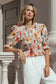 Melodic Shirred Body SS Top (Sunrise Meadow)