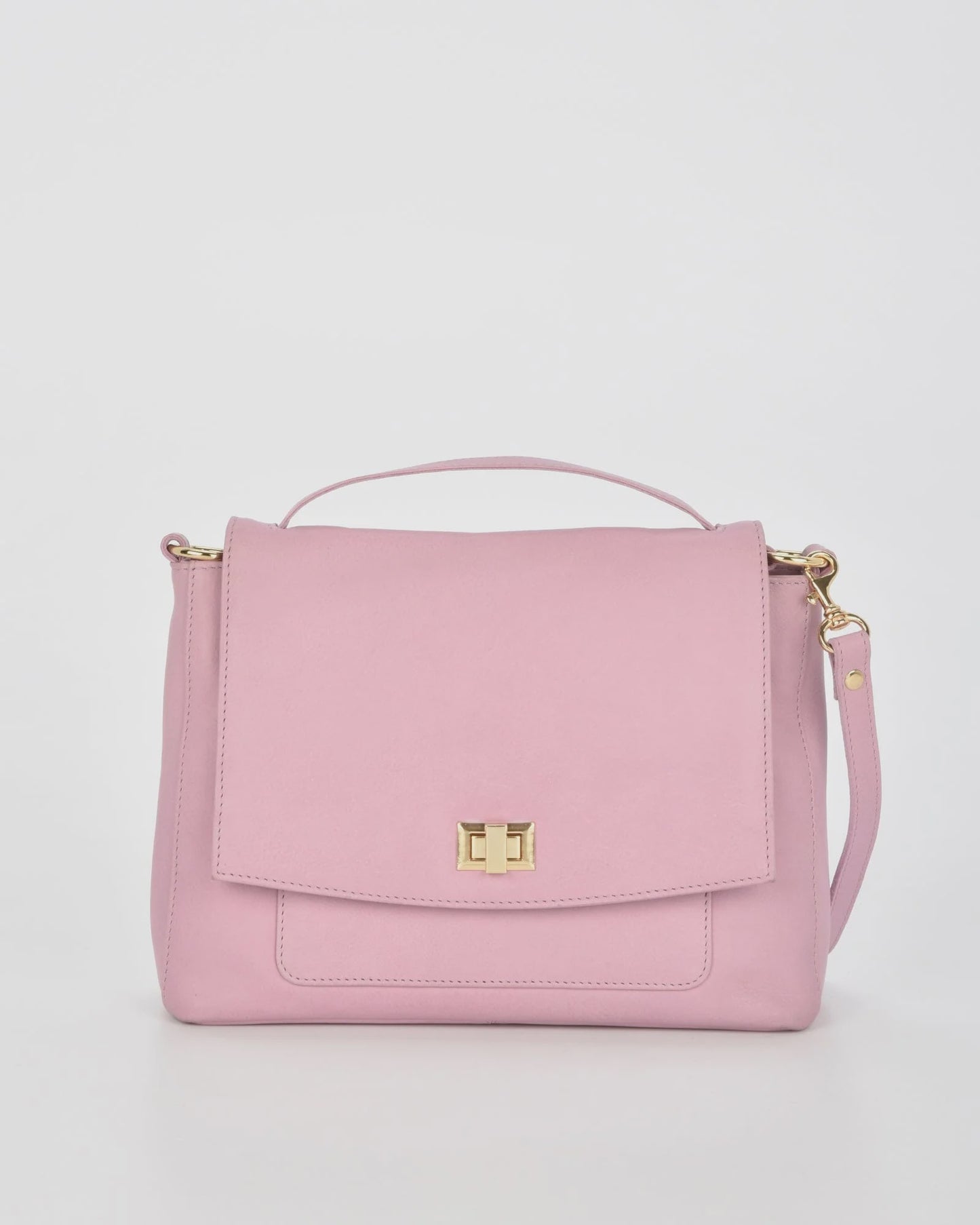 Meranda Flap Shoulder Bag (Pink)