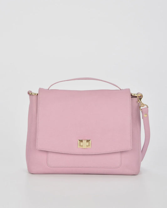 Meranda Flap Shoulder Bag (Pink)