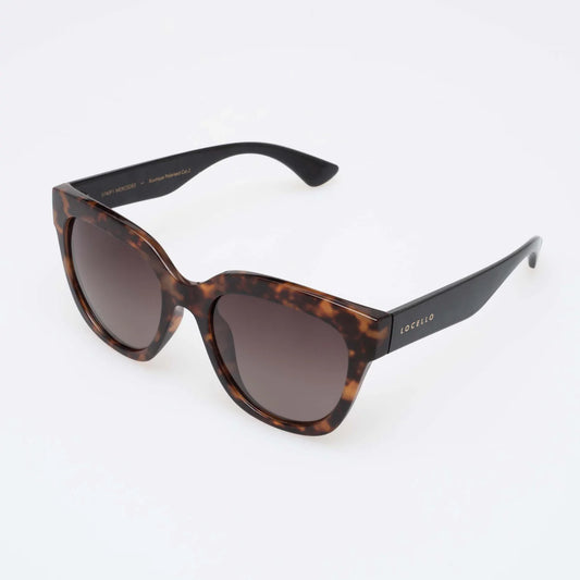 Locello Mercedes Square Polarised Sunglasses Tortoiseshell | Women's Sunglasses | Gretel Lane