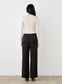 Esmaee Mercer Relaxed Full Length Pant Dark Chocolate | Women's Clothing | Gretel Lane