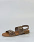 Merida Women's  Flat Twin Buckle Sandal Taupe | Gretel Lane | Women's Footwear
