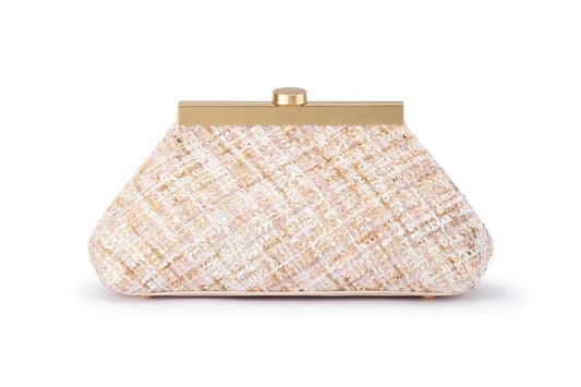 Mia Boucle Clutch (Blush)