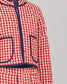Boom Shankar Women's Red Seersucker Quilted Mizuki Jacket | Gretel Lane