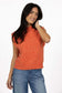 Humidity Women's Orange Knit Monet Pullover Vest | Gretel Lane