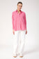 Haven Women's Pink Stripe Monterosa Button Through Shirt | Gretel Lane