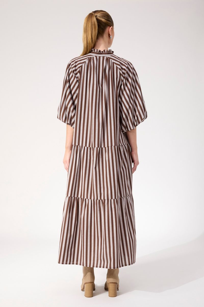 Haven Women's Brown Monterosa Stripe Maxi Dress | Gretel Lane