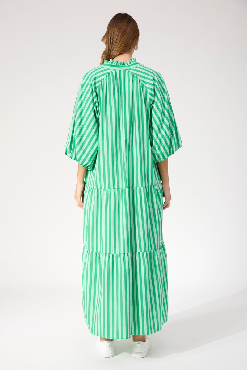 Haven Women's Green Stripe Monterosa Maxi Dress | Gretel Lane
