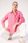 Haven Women's Pink Stripe Monterosa Button Through Shirt | Gretel Lane
