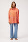 HAVEN Mykonos Embroidered Button Through Stripe Cotton Shirt Pink | Women's Clothing | Gretel Lane